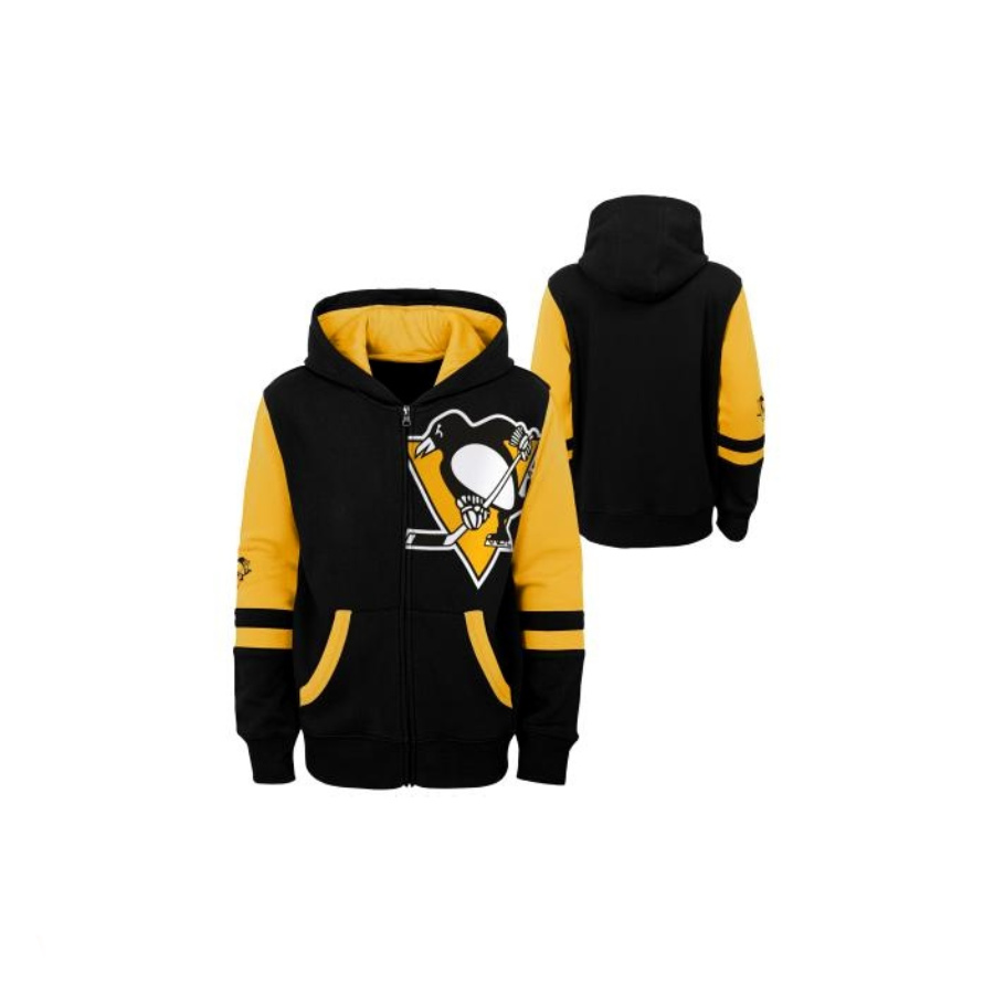NHL FACEOFF FULL ZIP FLEECE HOODIE PITTSBURGH PENGUINS DETSKÁ MIKINA
